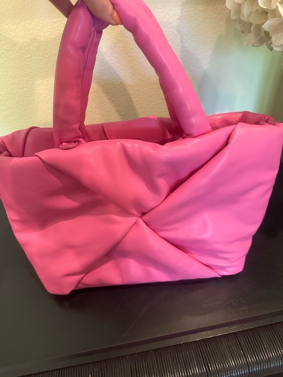 Handbags - Pink Quilted Tote Bag - Women